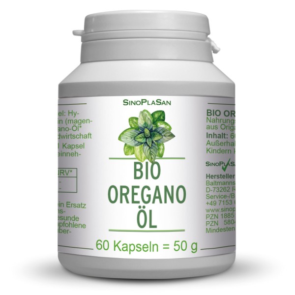 Organic Oregano Oil (enteric-coated) 60 Capsules