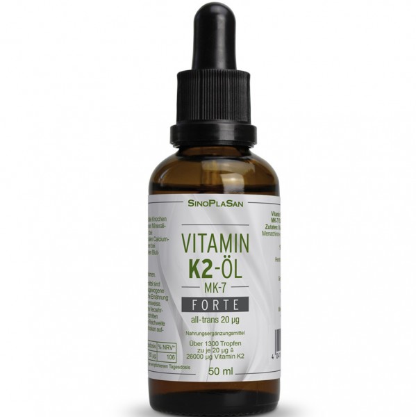 Vitamin K2 oil FORTE 50ml with 20µg per drop